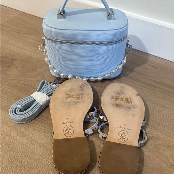 Ash Light Blue Sandals With Matching Bag - Picture 5 of 5